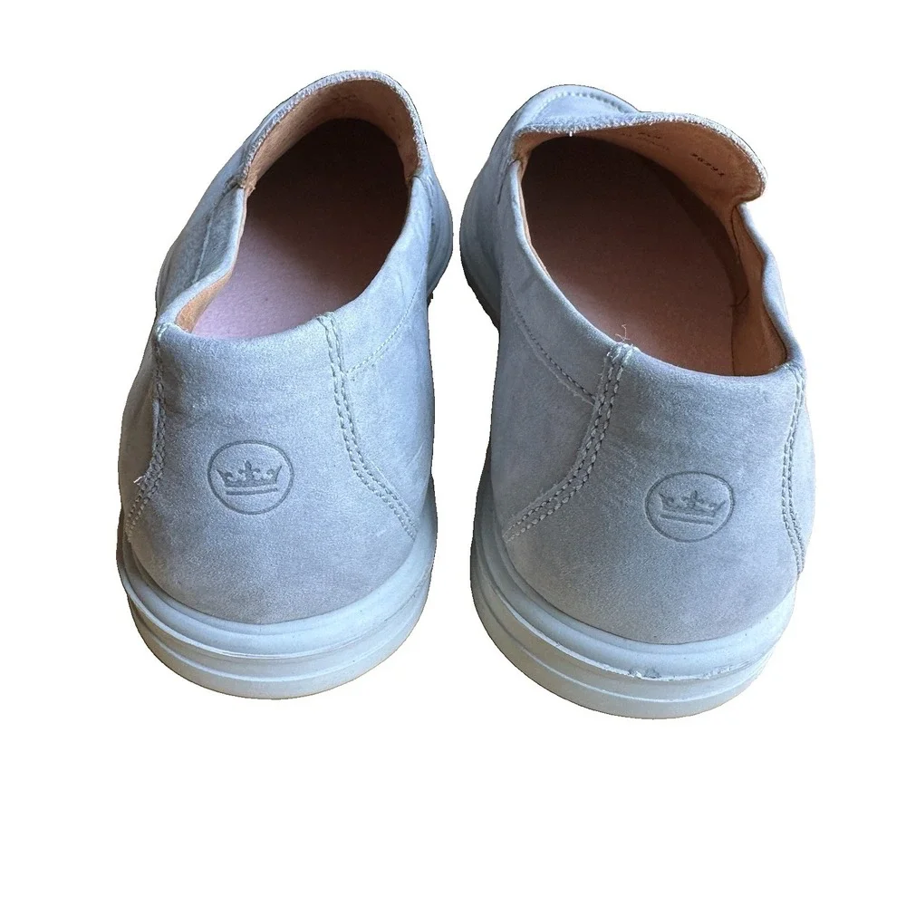 Peter Millar Crown Crafted Excursionist Nubuck Venetian Loafer Men's 8.5M Gray